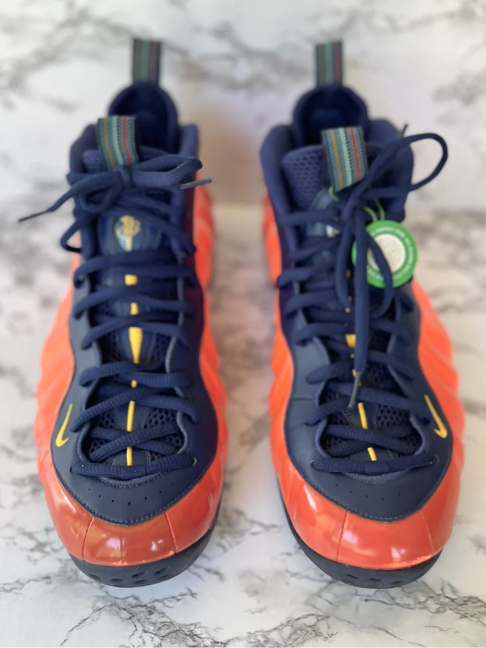 Nike Air Foamposite One Blue Void Rugged Orange Men’s Basketball Sneaker 13